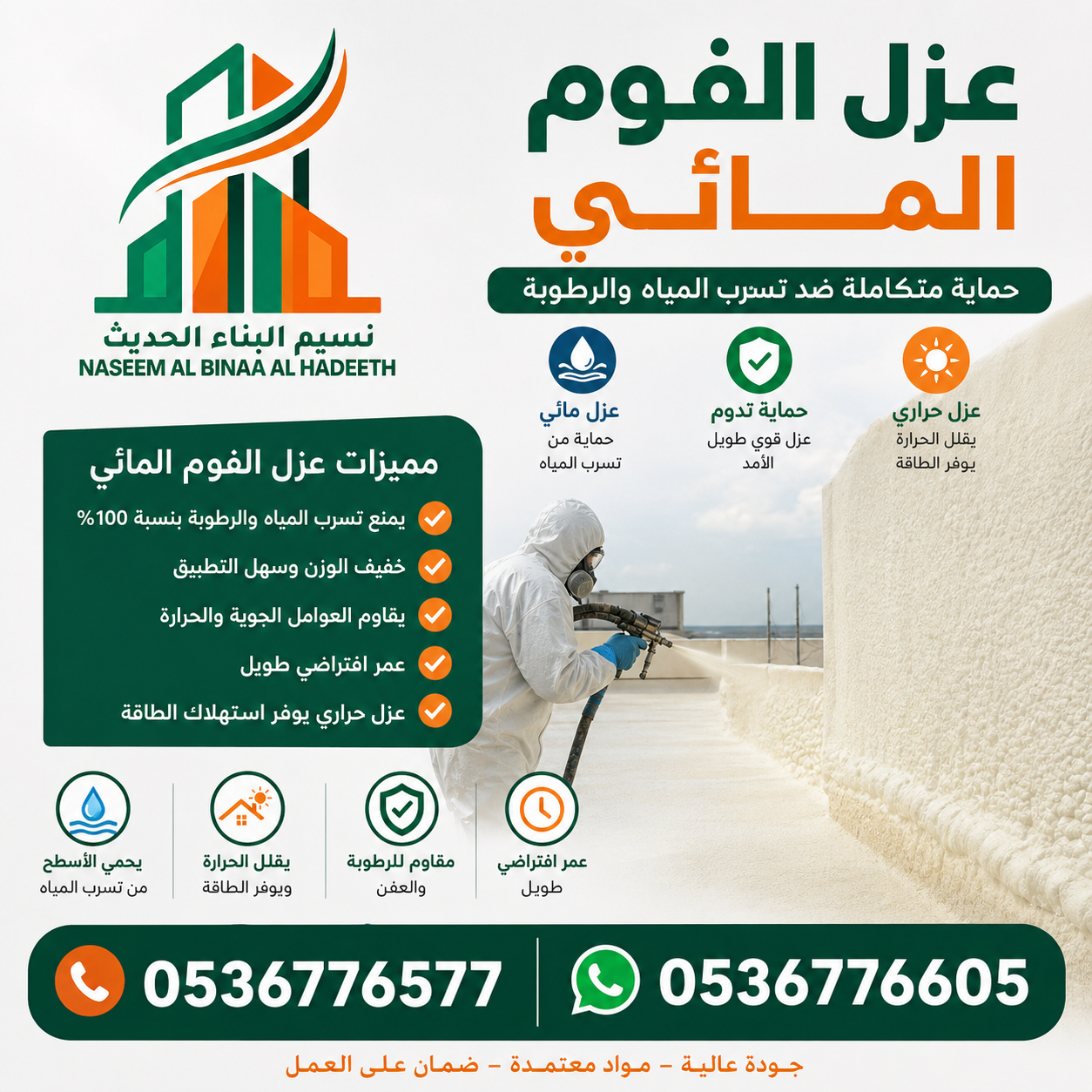 أفضل عزل فوم حرارياً في الرياض السعودية